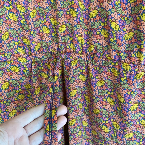 Toad & Co Sunkissed Liv Romper Floral Drawstring Sleeveless Travel Casual XL - Picture 4 of 13